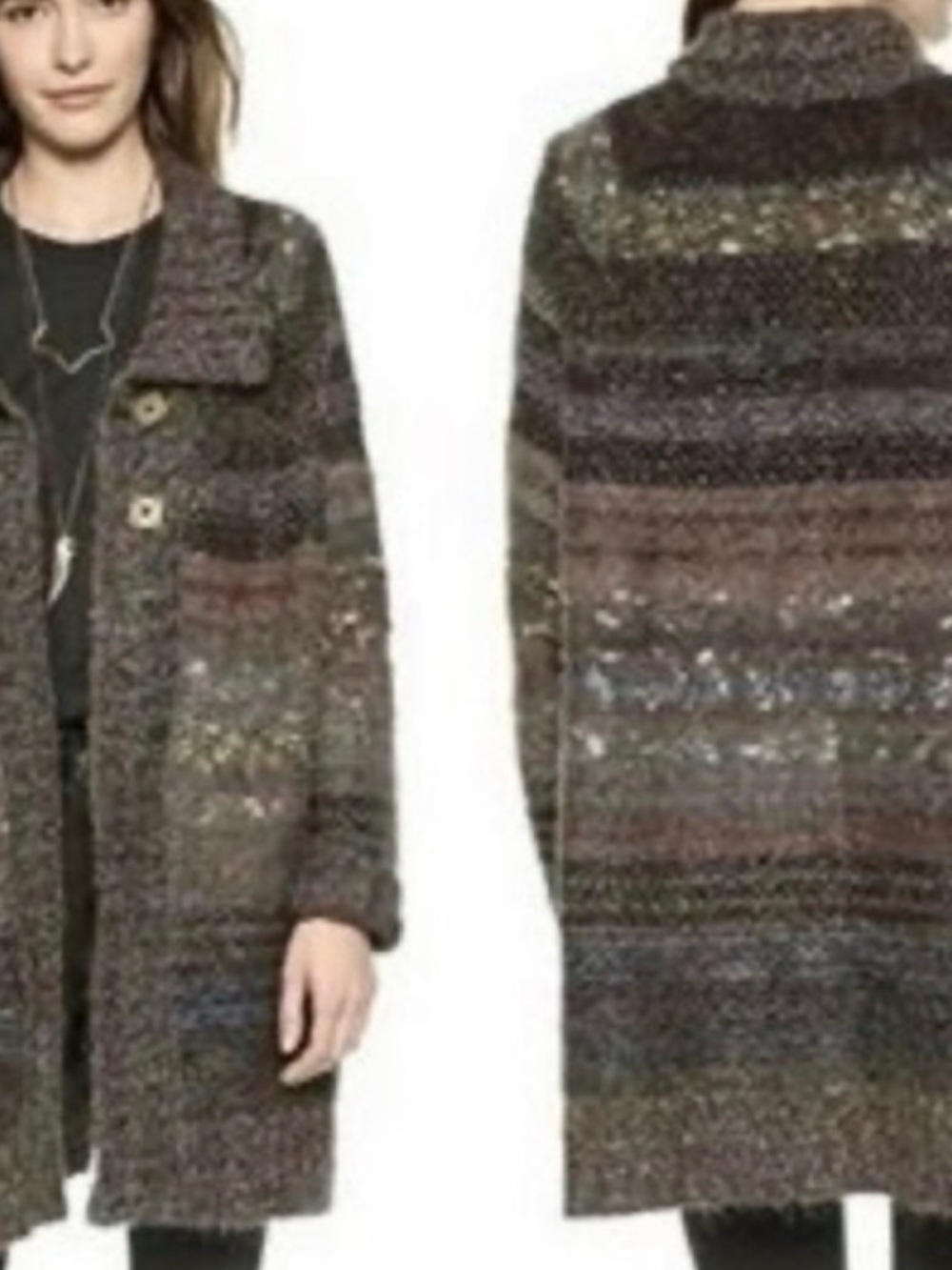 Free People Long Knit Cardigan